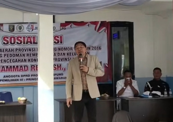 Mohammad Reza Berawi Ajak Masyarakat Kuatkan Budaya Musyawarah dalam Penyelesaian Konflik Sosial