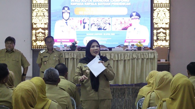 Wali Kota Minta Kepala Sekolah Tingkatkan Kualitas Pendidikan di Kota Bandar Lampung