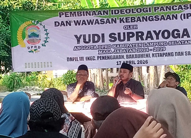 Anggota DPRD Lampung Selatan, Yudi Suprayoga Gelar Pembinaan IPWK di Desa Ruguk