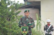 Pupuk Disiplin, Nasionalisme, dan Dedikasi, Prajurit dan PNS Korem 043/Gatam Ikuti Upacara Bulanan