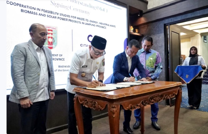 Pengembangan Energi Hijau dan Infrastruktur Berkelanjutan, Gubernur Lampung Teken MoU dengan President Citaglobal Malaysia