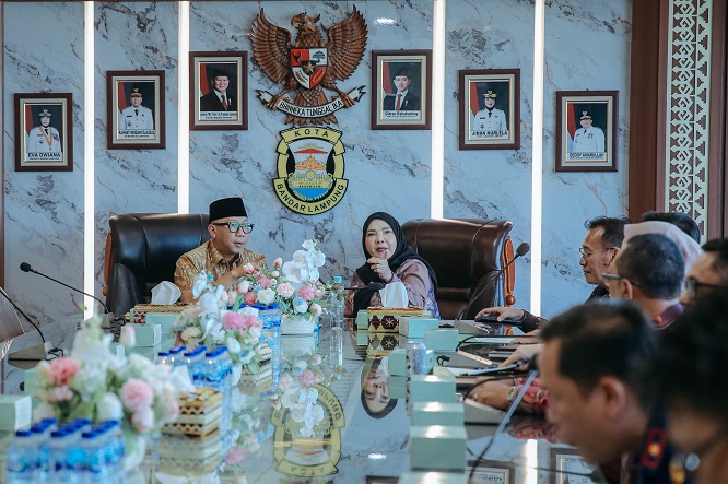 Gubernur Rahmat Mirzani dan Wali Kota Eva Bahas Penanganan Banjir di Bandar Lampung