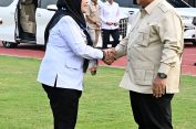 Walikota Bunda Eva Sambut, Kedatangan Presiden Prabowo