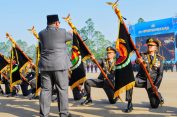 Kapolda Lampung Irjen Pol Helfi Assegaf Terima Penghargaan Nugraha Sakanti pada HUT Bhayangkara ke-80