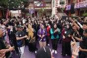 Meriahkan Usia ke-45, SMA YP Unila Gelar Jalan Sehat dan Potong Tumpeng