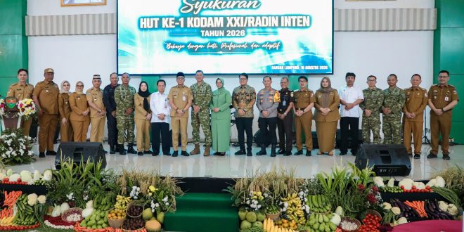 Setahun Kodam XXI/Raden Intan, Sinergi TNI-Pemprov Lampung Diperkuat untuk Stabilitas dan Ketahanan Pangan