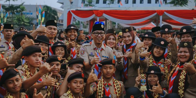 Gubernur Mirza Lepas 598 Peserta Kontingen Pramuka Lampung Ikuti Jambore Nasional XII 2026