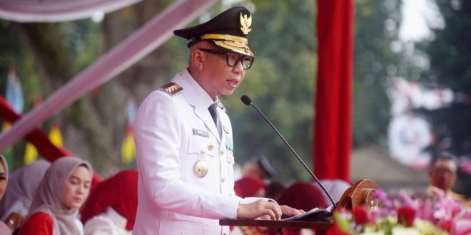 Gubernur Mirza Pimpin Upacara HUT ke-81 RI Tingkat Provinsi Lampung, Kobarkan Semangat Indonesia Berdaulat, Adil dan Makmur