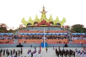 Dari Merah Putih ke Layar Digital, Kreativitas Kemerdekaan Bergema di Menara Siger