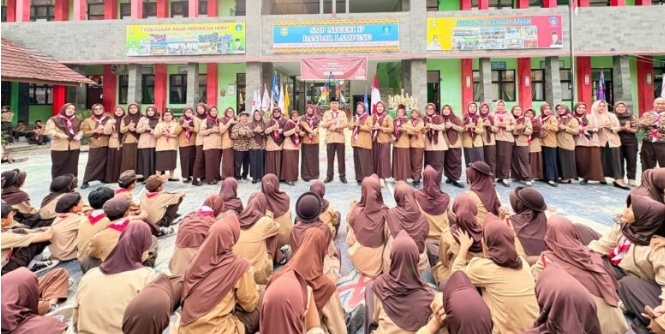 Semangat Hari Pramuka Ke-65 Menggema di SMPN 17 Bandar Lampung