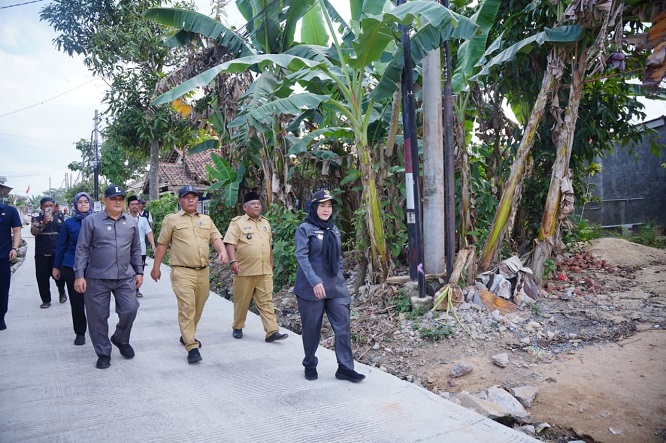 Wali Kota Bandar Lampung Tinjau Hasil Perbaikan Jalan Wala Kuba di Way Laga