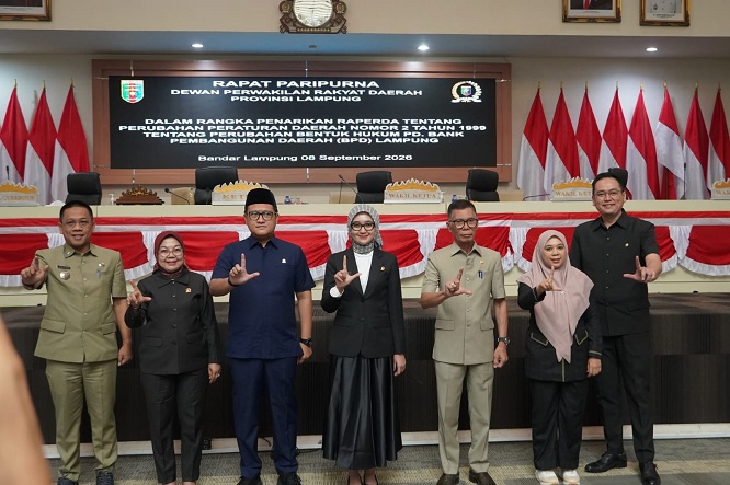 DPRD dan Pemprov Lampung Sepakati Penarikan Raperda Perubahan Bentuk Hukum BPD