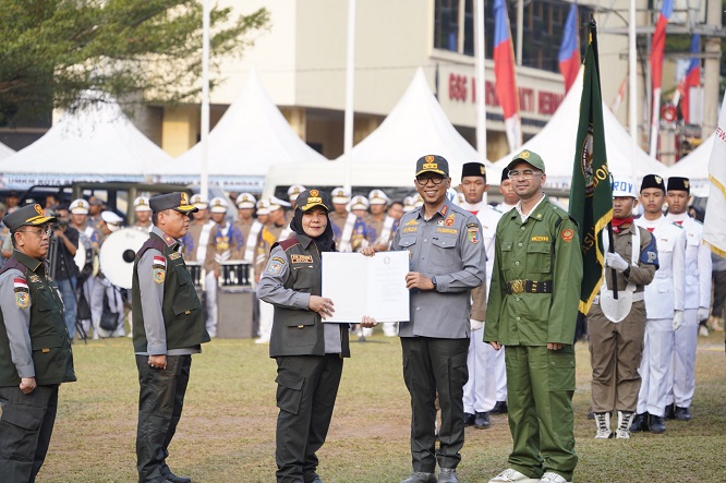 Kemah Bhakti Satya Linmas dan Pengukuhan  Organisasi Aslinmas Digelar di Bandar Lampung