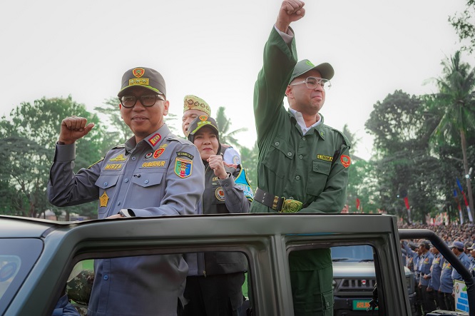 Gubernur Lampung: Rasa Aman Jadi Fondasi Pembangunan, Satlinmas Diminta Perkuat Kesiapsiagaan