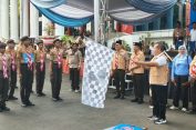 Sekda Kota Bandar Lampung Lepas Peserta Lomba Gerak Jalan Pramuka