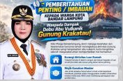 Wali Kota Bandar Lampung Intruksikan Belajar Daring, Masih Ada Abu Vulkanik Gunung Anak Krakatau