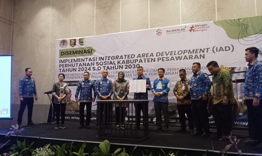 Pemkab Pesawaran Kolaborasi dengan KLHK dan Dinas Kehutanan Provinsi Lampung Dukung Kelompok Petani Hutan