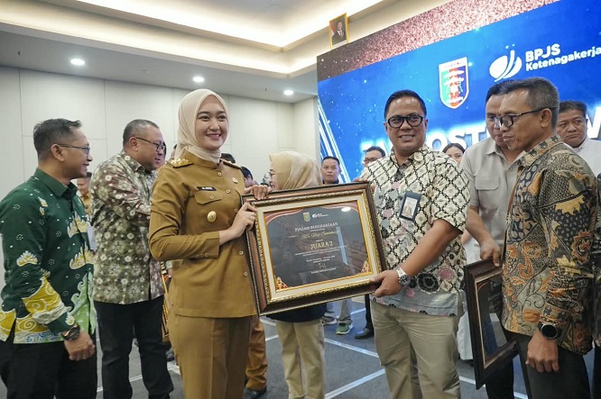 Wagub Jihan Dorong Sinergi Lintas Sektor Perluas Perlindungan Jamsostek di Lampung